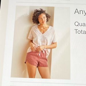 UpWest Anytime V-Neck Tee, Rose Smoke Tie Dye, Large